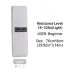 Heavy Fabric Glute Band Set (Non‑Slip, 3 Levels)
