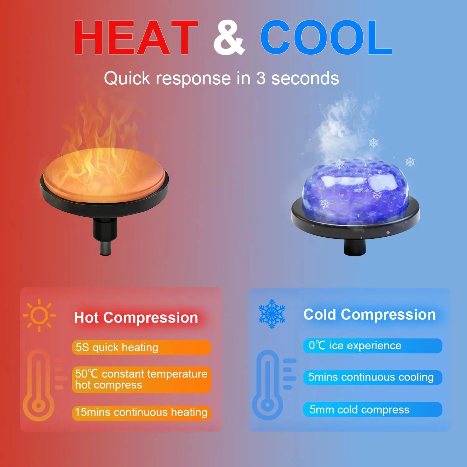 Deep Tissue Massage Gun with Heat & Cold