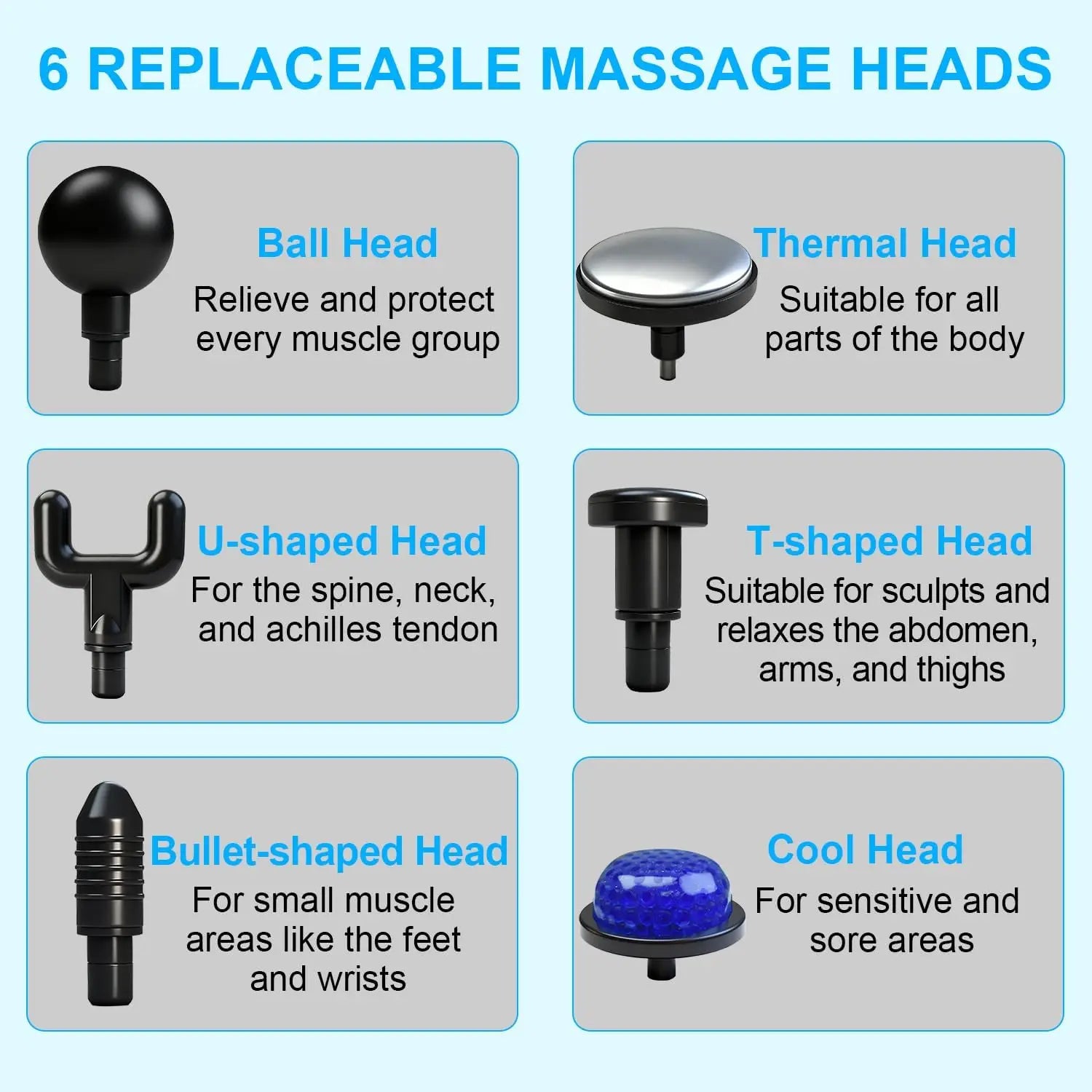 Deep Tissue Massage Gun with Heat & Cold