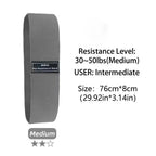 Heavy Fabric Glute Band Set (Non‑Slip, 3 Levels)