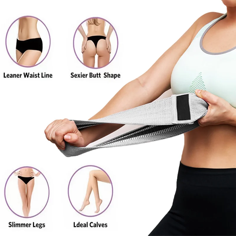 Heavy Fabric Glute Band Set (Non‑Slip, 3 Levels)